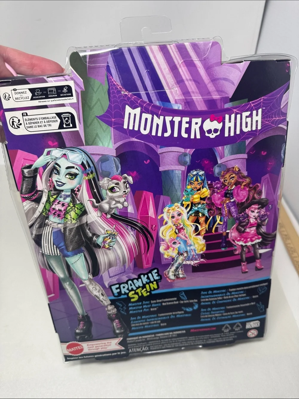 MATTEL MONSTER HIGH FRANKIE STEIN WATZIE DOLL FIGURINE